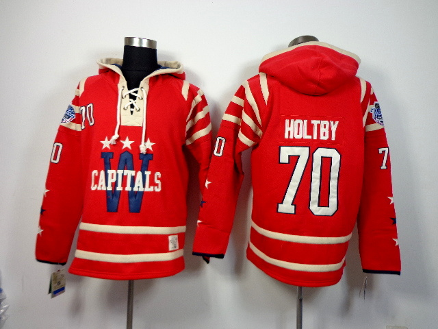 NHL Washington  Capitals #70 Holtby Red Hoodie