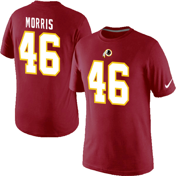 NFL Washington Redskins # 46 Morris Red T-Shirt