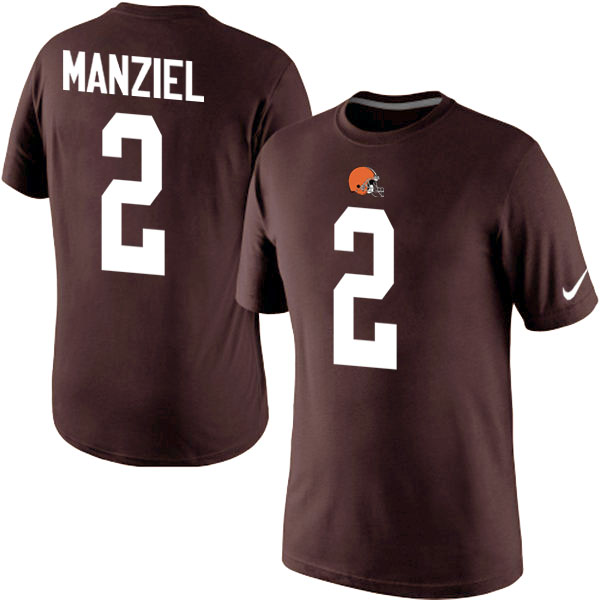 NFL Cleveland Browns #2 Manziel Browns T-Shirt