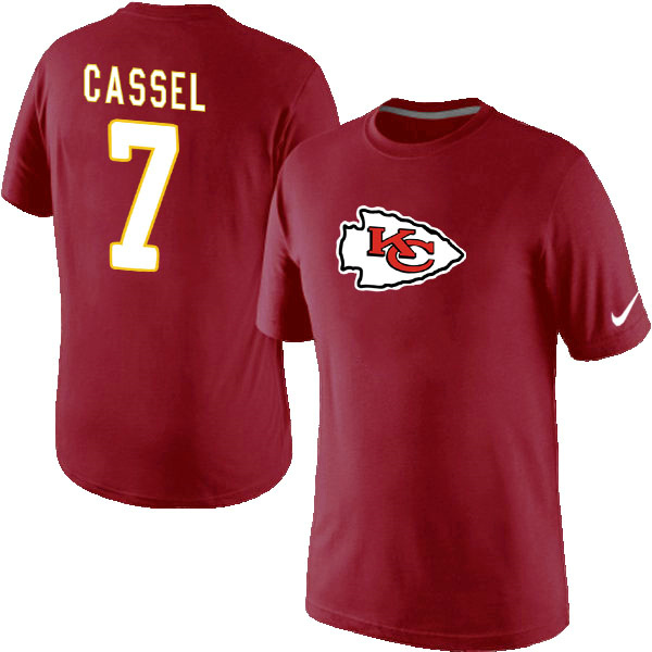 NFL Kansas City Chiefs #72 Cassel Red T-Shirt