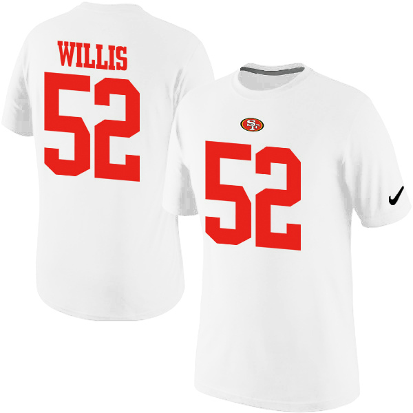 NFL San Francisco 49ers #52 Willis White T-Shirt