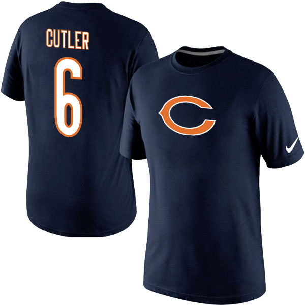 NFL Chicago Bears #6 Cutler Blue T-Shirt