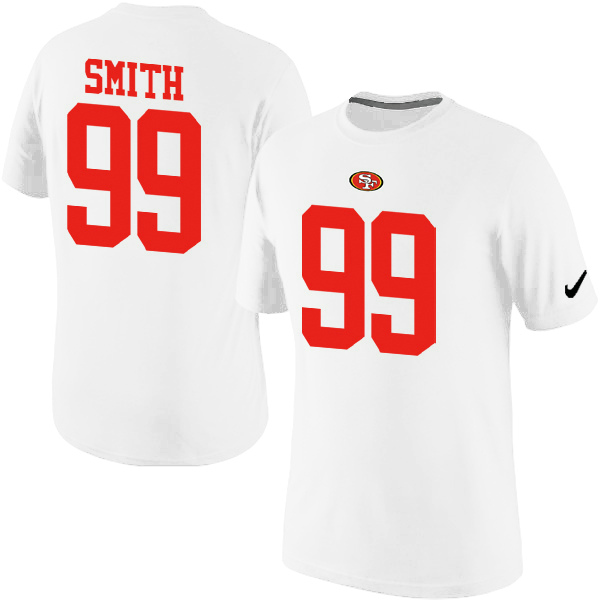 NFL San Francisco 49ers #99 Smith White Color T-Shirt