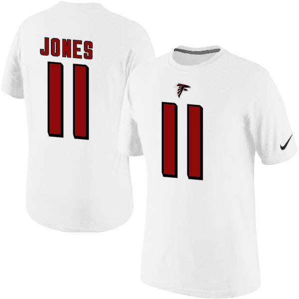 NFL Atlanta Falcons #11 Jones White Color T-Shirt