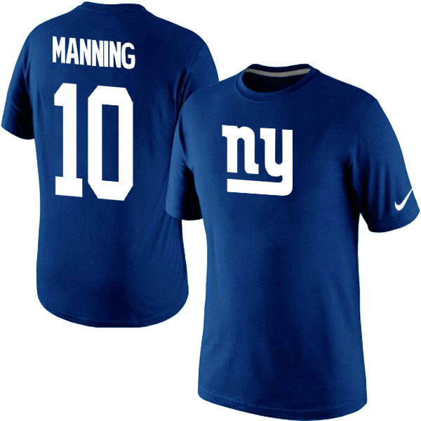 NFL New York Giants #10 Manning Blue T-Shirt