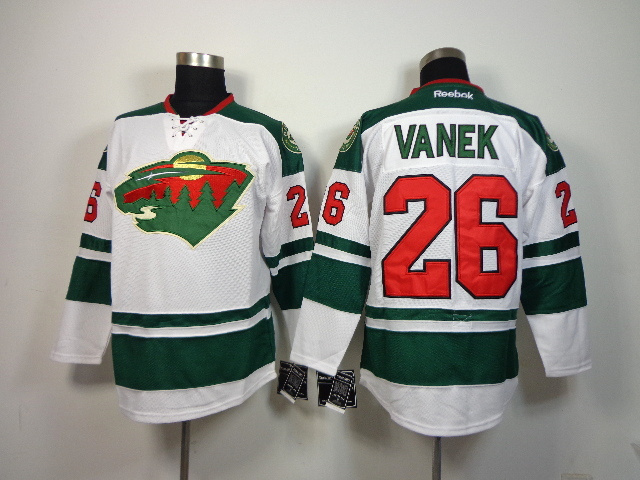 NHL Minnesota Wild #26 Vanek White Jersey