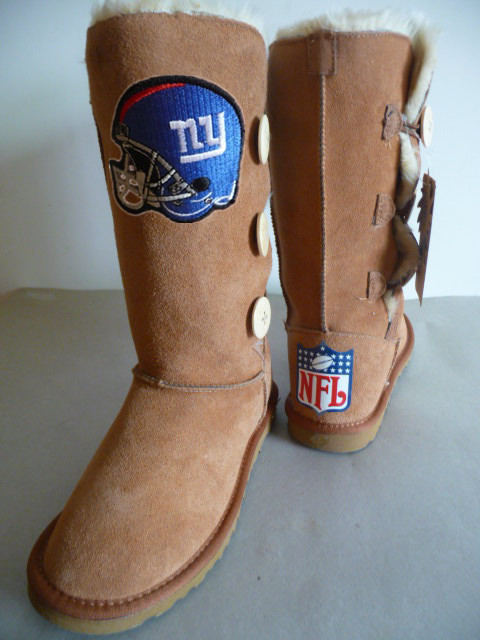 NFL New York Giants Maroon Color Women Boots