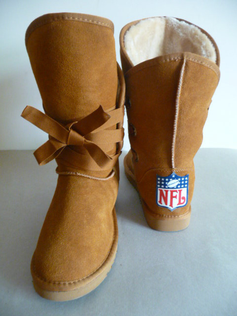 NFL Logo Women Maroon Boots