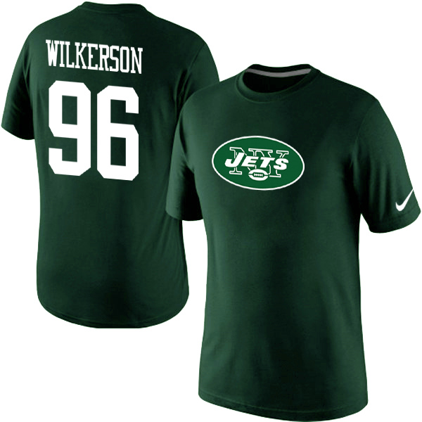 NFL New York jets #96 Wilkerson Green T-Shirt