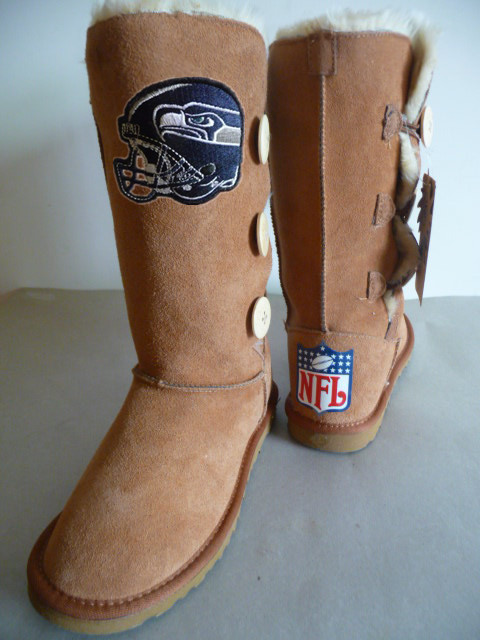 NFL Seattle Seahawks Maroon Color Women Boots