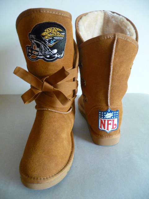 NFL Jacksonville Jaguars Maroon Color Women Boots