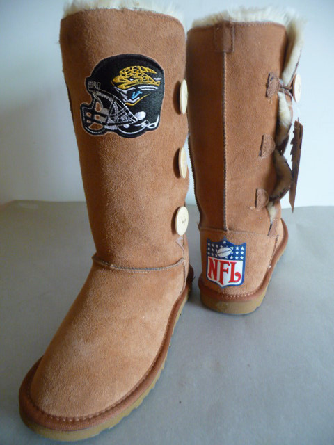 NFL Jacksonville Jaguars Maroon Color Women Boots