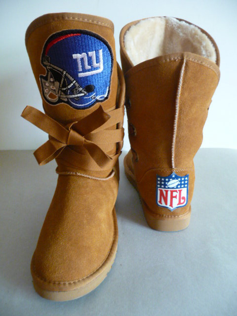 NFL New York Giants Maroon Color Women Boots