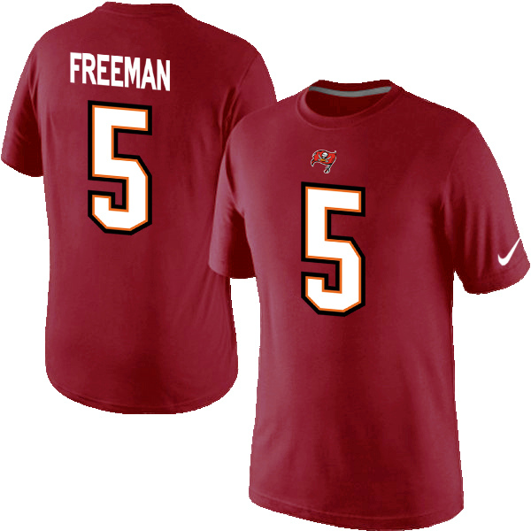 NFL Tampa Bay Buccaneers #5 Freeman Red Color T-Shirt