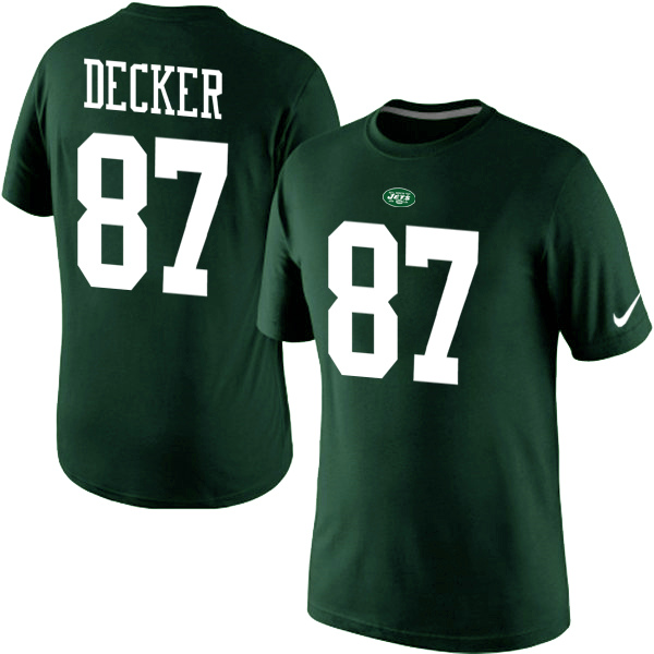 NFL New York Jets #87 Decker Green Color T-Shirt