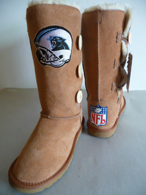 NFL Carolina Panthers Maroon Color Women Boots