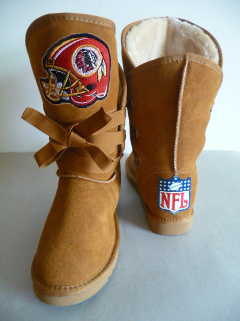 NFL Washington Redskins Maroon Color Women Boots