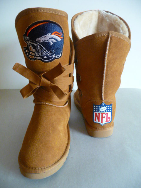 NFL Denver Broncos Maroon Color Women Boots