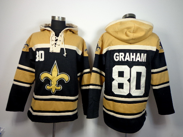 NFL New Orleans Saints #80 Graham Black Hoodie