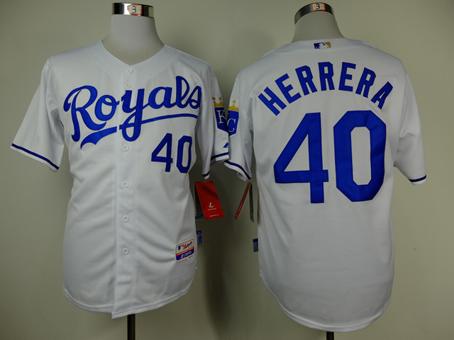 MLB Kansas City royals #40 Herrera D.Blue Jersey