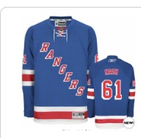 NHL New York Ranger #61 Nash Blue Jersey