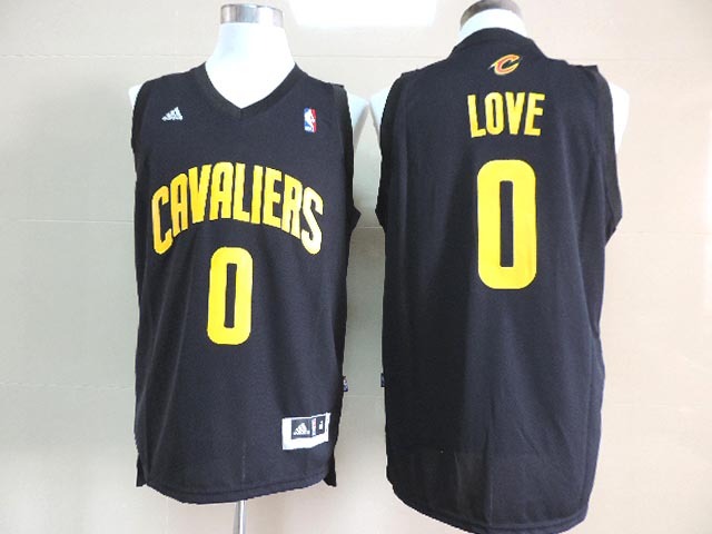 NBA Cleveland Cavaliers #0 Love Black Jersey