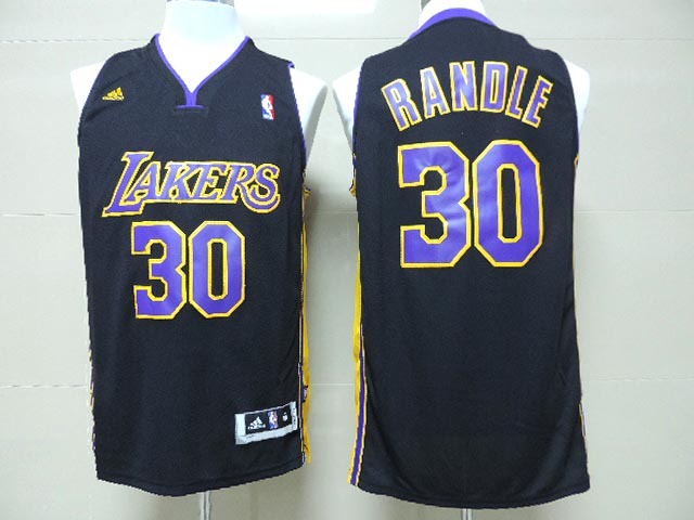 NBA Los Angeles Lakers #30 Randle Black Jersey