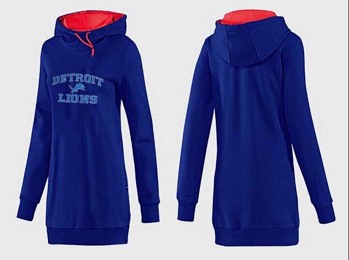 Detroit Lions Nike Womens All Time Performance Hoodie Blue