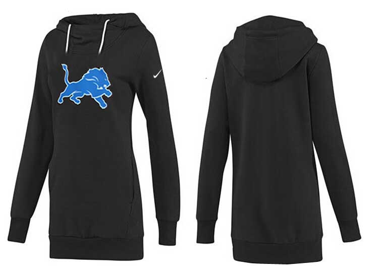 Nike Detroit Lions Womens All Time Performance Black Color Hoodie