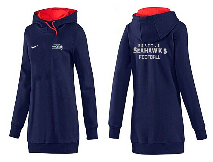 Seattle Seahawks Nike Womens All Time Performance Dark Blue Hoodie