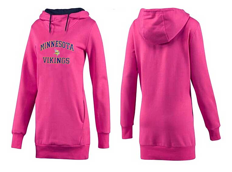 Minnesota Vikings Nike Womens All Time Performance Peach Hoodie