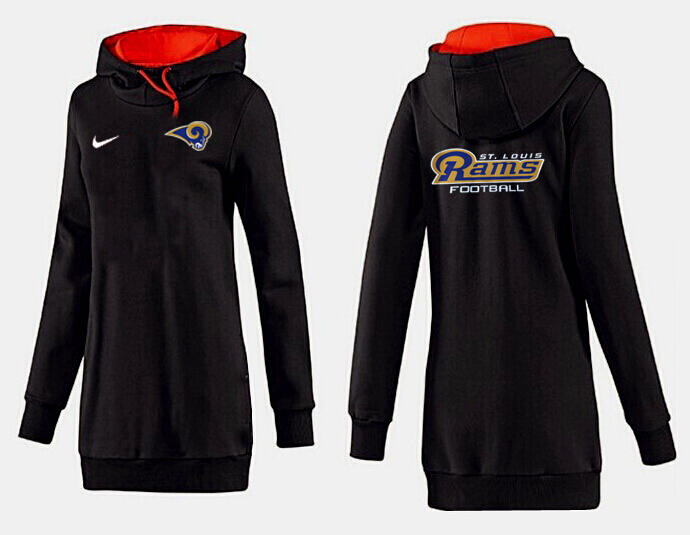 Nike St. Louis Rams Womens All Time Performance Hoodie-Black Color