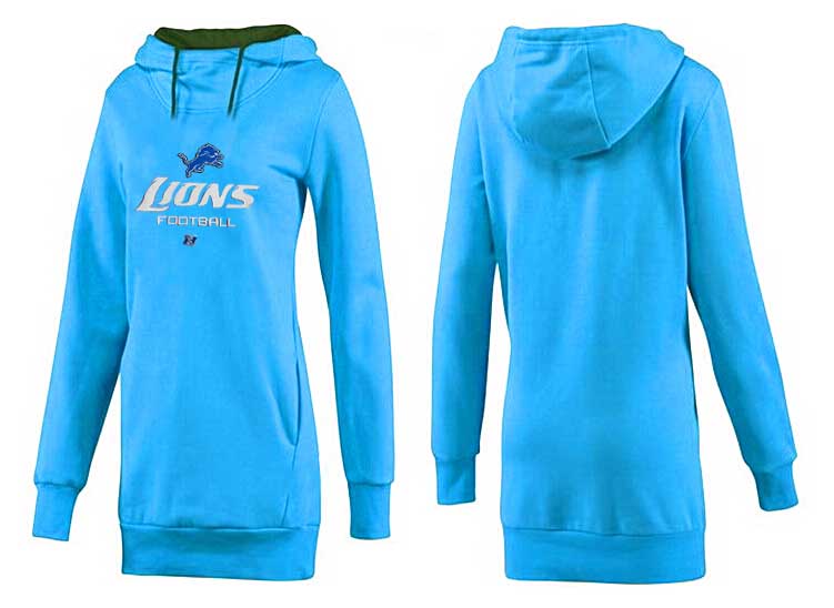 Nike Detroit Lions Womens All Time Performance L.Blue Hoodie