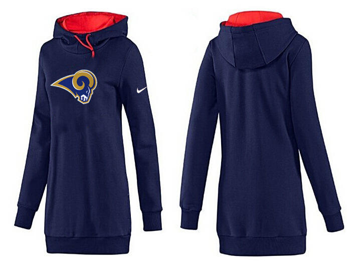 St. Louis Rams Nike Womens All Time Performance Hoodie D.Blue Color