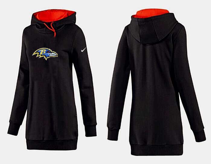 Nike Baltimore Ravens Womens All Time Performance Black Color Hoodie