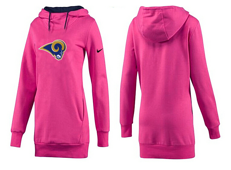St. Louis Rams Nike Womens All Time Performance Hoodie Peach Color