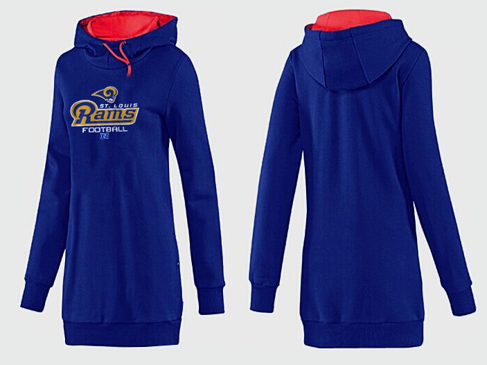 St. Louis Rams Nike Womens All Time Performance Hoodie Blue