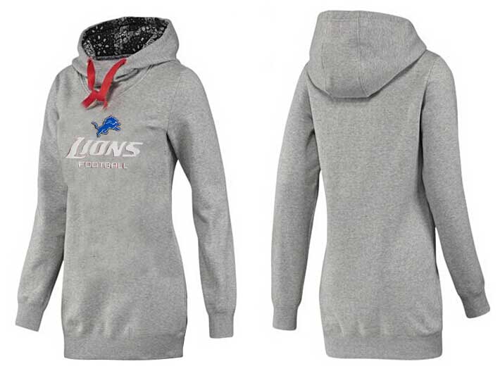 Detroit Lions Nike Womens All Time Performance Grey Color Hoodie 