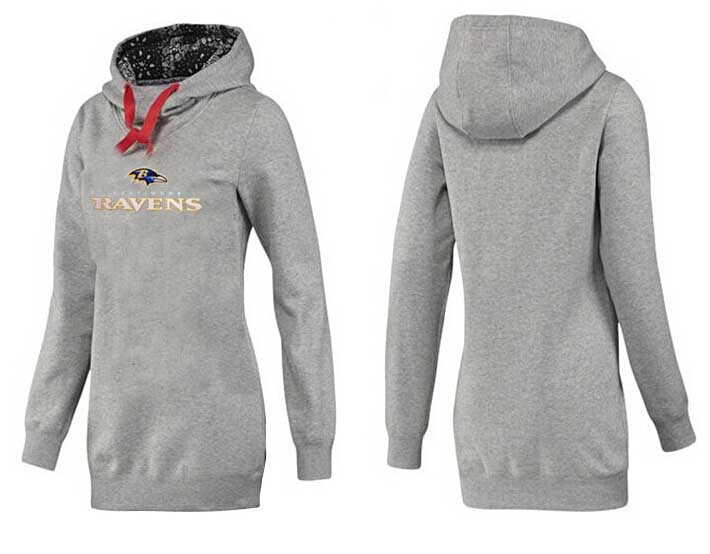 Nike Baltimore Ravens Womens All Time Performance Grey Color Hoodie