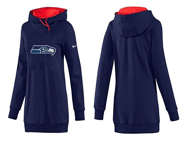 Seattle Seahawks Nike Womens All Time Performance Hoodie D.blue Color