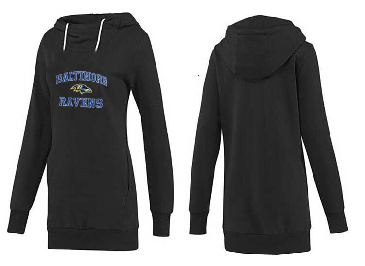 Nike Baltimore Ravens Womens All Time Performance Hoodie-Black Color