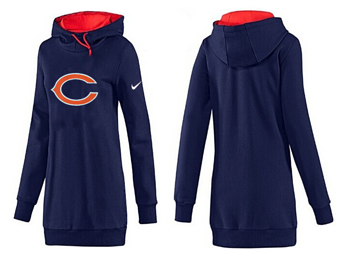 Chicago Bears Nike Womens All Time Performance Hoodie-D.Blue 