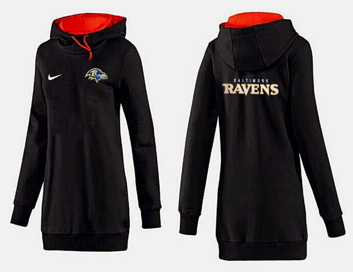Nike Baltimore Ravens Womens All Time Performance Hoodie Black Color