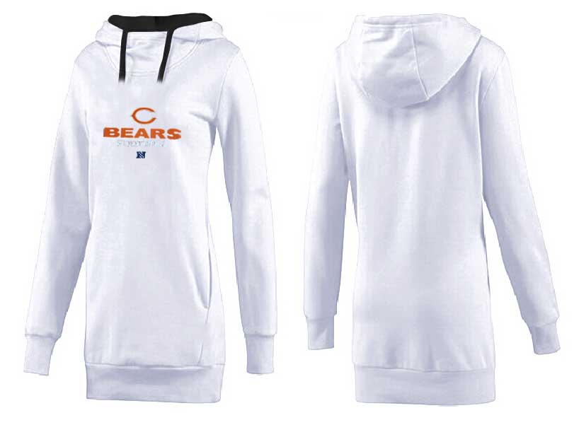 Nike Chicago Bears Womens All Time Performance White Hoodie