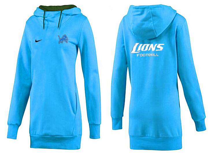 Detroit Lions Nike Womens All Time Performance Hoodie L.Blue