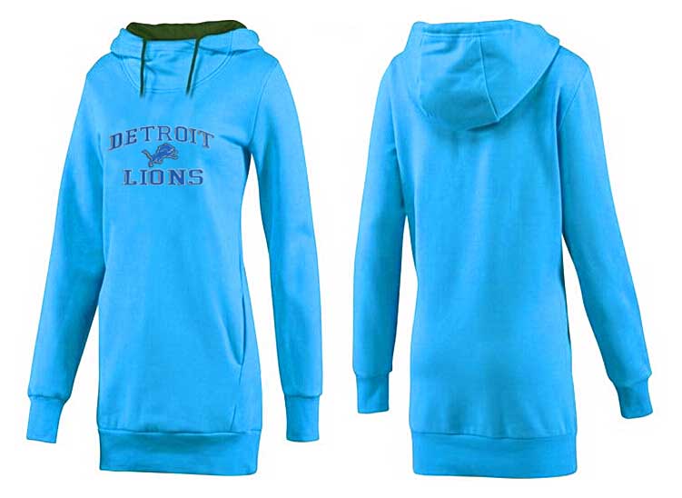 Detroit Lions Nike Womens All Time Performance Hoodie --L.Blue