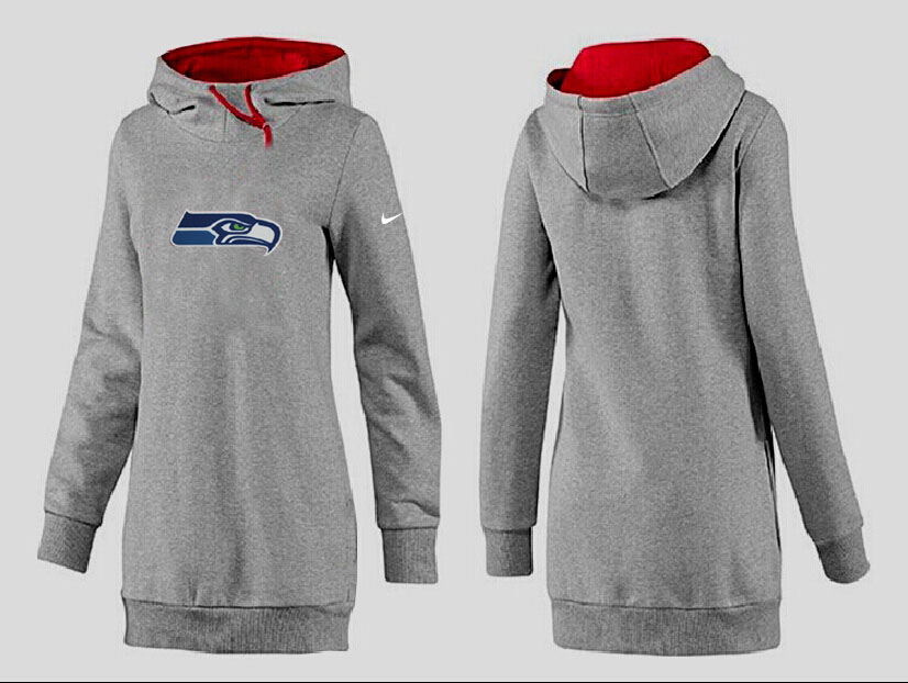 Seattle Seahawks Nike Womens All Time Performance Hoodie- Grey