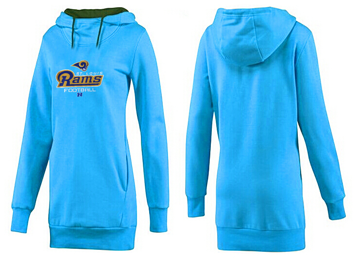 St. Louis Rams Nike Womens All Time Performance Hoodie-L.Blue Color