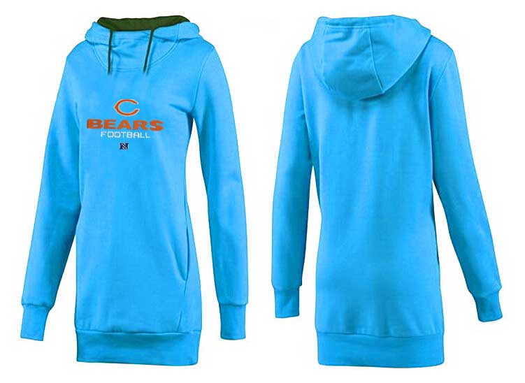 Nike Chicago Bears Womens All Time Performance L.Blue Hoodie