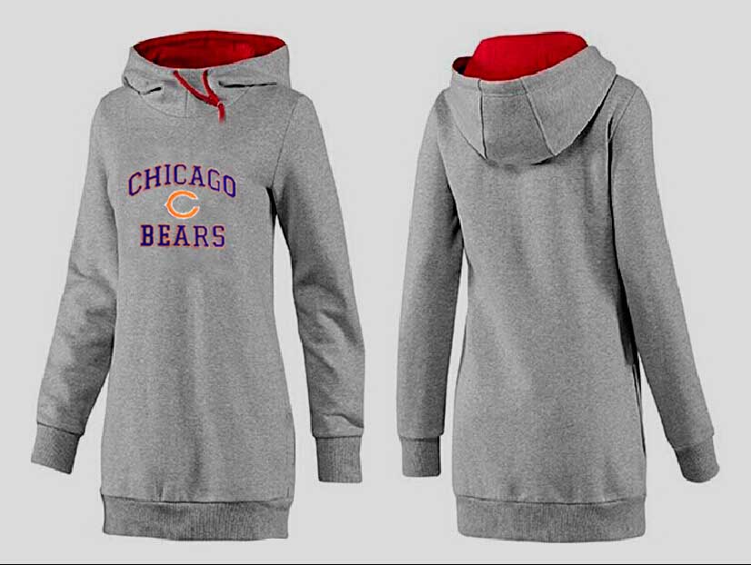 Nike Chicago Bears Womens All Time Performance Hoodie Grey